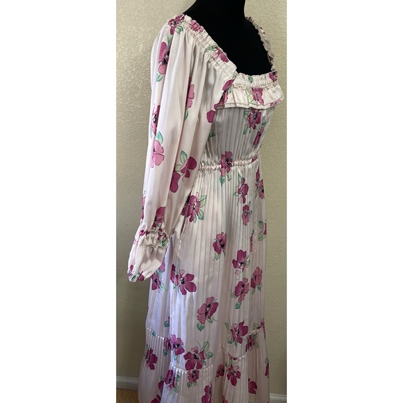 NICHOLAS Floral Pleated Prairie Dress • Size 8 US - Picture 3 of 13